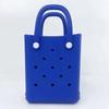 Bolsa de Playa EVA con Agujeros Bolso de Mano Diario Combinable Compras en Centro Comercial Bolsa de Almacenamiento para Teléfono Móvil Bolsa de Playa DIY