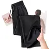 Pantalones de pierna ancha de verano talla grande para mujer, estilo nuevo primavera y otoño 2026, pantalones finos de seda helada, estilo chino, pantalones nuevos tradicionales