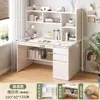 Mesa Integrada com Estante, Mesa para Computador de Mesa para Uso Doméstico, Conjunto de Mesa de Estudo, Escrita para Quarto de Estudante e Cadeira