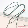 Cordón de Cinabrio de un Solo Lado Estilo Simple y Delgado Se Puede Atar con Cuerda de Collar de Doble Colgante Cuerda para Colgar en el Cuello Accesorios para Clavícula DIY Venta al por Mayor