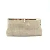 Bolsa de Mão de Diamante de Luxo Leve Estilo Europeu e Americano Bolsa de Mão Transversal com Corrente para Casamento Banquete Vestido de Noite Feminina
