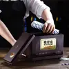Caja de Almacenamiento para Pajillas de Tienda de Té con Leche Contenedor de Barra para Pajillas Tipo Empuje Automático Comercial Creativo a Prueba de Polvo
