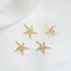 Fuerte Galvanoplastia Chapado en Oro de 14K Vida Marina Caracola Medusa Colgante DIY Pulsera Hecha a Mano Joyería para Orejas Colgante Accesorios