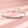 Pulseira de Contas Redondas Estilo Europeu e Americano, Nova Pulseira de Contas Simples de Camada Dupla Versátil para Estudantes e Namoradas, Comércio Transfronteiriço