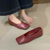 Zapatos Planos de Otoño 2026 con Escote Bajo, Cómodos Mocasines de Piel Suave, Nuevos, Versátiles, de Tacón Bajo, Suela Suave, Zapatos Planos de Abuela para Mujer