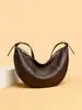 Bolsa para Mãe de Meia-Idade Feminina de Couro Bovino de Primeira Camada 2025 Nova Marca Couro Genuíno Bolsa Bolinho de Massa Ombro Único Transversal Tendência