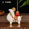 Nuevo incensario de cordero del zodiaco, decoración de oficina, base de incienso de cordero con forma de lingote chino estilo caricatura, decoración de mesa para sala de té