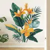 Hs1280Q Plantas Tropicales y Subtropicales Palma Plátano Pegatina de Pared Autoadhesiva Pegatina Decorativa de Pared de Planta Verde Artificial