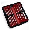 Ferramenta de limpeza de dentes de aço inoxidável, kit oral para manchas e cálculos dentais, sonda odontológica, cicatrizes na boca, revestimento da língua