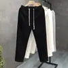 Novedad 2024 Pantalones Casuales Sueltos para Hombre Estilo Coreano Modernos Pantalones Versátiles Pantalones Deportivos Delgados Pantalones de Pierna Ancha