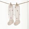 Calcetines de verano para bebé, de malla fina de algodón, antimosquitos, sin hueso, con estampado de frutas, por encima de la rodilla, 20 unidades