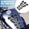 Pegatina de PVC con diseño de espina de pez araña para el tanque de combustible de la motocicleta, pegatina antiarañazos para modificación del coche.