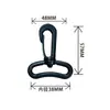 Ganchos giratórios de plástico para atacado para alças, bolsas e acessórios para animais de estimação, disponíveis em vários tamanhos de 15-50 mm, em estoque, ganchos para bolsa de cintura espessados