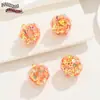 Color 16mm con lentejuelas AB bola de pelo colgante pendientes collar colgante pendientes colgantes hechos a mano diy accesorios material