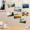 Cartão Postal Paisagem Floresta Curativa Cartão de Cumprimentos Cenário Natural Decoração de Parede Adesivo de Parede Estilo Ins Cartão de Bênção Manuscrito DIY