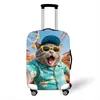 Funda Elástica Gruesa para Maleta Transfronteriza Cubierta Protectora de Equipaje Animales de Dibujos Animados Cubierta de Viaje para Maleta con Ruedas Cubierta Antipolvo