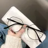 Óculos Poligonais Frescos e Doces Estilo College para Miopia para Emagrecimento Sem Maquiagem, Podem Ser Equipados com Lentes Planas com Prescrição Anti-Luz Azul