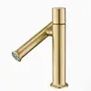 Torneira de Pia Simples para Água Fria Aço Inoxidável 304 Cerâmica Pia de Lavar Louça Furo Único Torneira Quatro Pontos Universal