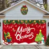 Tela de Fondo Navideño para Amazon Transfronteriza Tela de Tapiz para Puerta de Garaje Exterior Decoración para Fiesta Festiva Tela Colgante