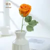 Flor de Copa de Vino Rosado Terminada, Flor Artificial de Ganchillo Hecha Completamente a Mano, Decoración para el Hogar, Regalo de Hilo de Flor Artificial de Ganchillo para Mujeres