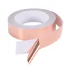 Cinta de Lámina de Cobre Conductiva Adhesivo de Lámina de Aluminio Doblemente Conductiva Blindaje de Alta Temperatura Cinta Térmica Autoadhesiva Conductiva Procesamiento de Troquelado