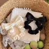 Diadema Negra con Lazo para Mujer Accesorios para el Cabello Bajo Bola Estilo Nuevo 2025 Lazo Pequeño Fragante para Cola de Caballo Cuerda para el Cabello Tocado