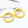 Fabricante en stock, hebilla de resorte de metal, anillo de color, bricolaje, anillo abierto, pintura, llavero, anillo de resorte, accesorios de joyería