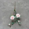 Rosa Artificial Estilo Coreano Ramo Único 2 Garfos Múltiplas Cabeças Rosa dos Sonhos Flor Artificial Flor Falsa Flor de Casamento Fotografia Casa Roupas Macias