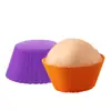 Molde de silicona para pastel 7CM taza para muffins redonda colorida molde para pudín gelatina molde para jabón taza para pastel