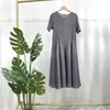 Saia Miyake Feminina Vestido de Verão Cintura Pequena Emagrecedora Saia Evasê Moda Elegante Doce Comprimento Médio Estilo Ocidental
