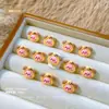 Linda Mezcla Mini Gato KT Castor Dibujos Animados Joyería para Uñas Cara de Bebé Resina Estéreo Decoración de Uñas Pequeños Accesorios