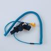 2.5 m pu azul zafiro doble bucle taller de producción de fábrica pulsera con cable antiestática hebilla DC3.5 + 4mm hilo plateado