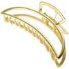 Moda de metal grampo de cabelo grande francês retro liga banho de volta cabeça temperamento elegante clipe de tubarão atacado