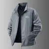 Ropa de Seda de Hielo para Hombre, Ropa para Piel al Aire Libre de Verano, Secado Rápido, Ropa Fresca, Chaqueta Deportiva Anti-UV, Gris Claro y Blanco
