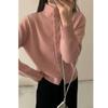 Venta directa del fabricante: Suéter de punto de cuello alto para mujer, Nuevo estilo coreano 2026, Estilo perezoso, Corte holgado, Informal, Capa base adelgazante