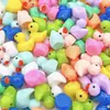 Mini Pato Simulación Resina Animal Pequeño Dibujos Animados Accesorios para el Cabello Hecho a Mano DIY Accesorios de Pegamento de Crema Pequeños Adornos Estéreo