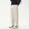 Pantalones Casuales de Verano de Moda Estilo Old Money para Hombre, Pierna Recta, Transpirables, Corte Holgado, Oversize, Cortos, Versátiles Pantalones Harem con Efecto de Caída