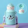 Termo de Acero Inoxidable 316 de Astronauta de Dibujos Animados Botella para Beber Agua para Niños Vaso de Agua para Estudiante de Jardín de Niños Vaso con Pajita