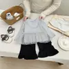 Pantalones Elegantes para Bebé Niña Primavera y Otoño Estilo Coreano Casual Versátil para Niños Leggings Infantiles de Moda Pantalones Acampanados Atuendo de Primavera