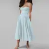 Moda Feminina Europeia e Americana Transfronteiriça Outono 2026: Novo Vestido Camisola Elegante, Vestido Casual de Cor Sólida, Slimming, Soltinho