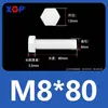 Varilla de Extensión para Tornillo M3M4M5M6M8M10M12 Plástico de Nylon Aislante Retardante de Llama Exterior Hexagonal