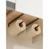 Caixa de armazenamento de cozinha, suporte de pendurar sem furar para uso doméstico sob o armário, prateleira multifuncional invertida para armazenamento de lenços umedecidos e papel toalha
