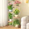 Rack de flores Sala de estar Varanda de chão Rack de armazenamento de flores 2024 Novo suporte para vasos de flores Planta de ferro carnudo multicamadas