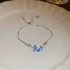 Pulsera Flor de Circonita Chapada en Oro Real Nicho Dulce Versátil Pulsera Temperamento Lujo Ligero Joyería de Gama Alta para Mujeres Al Por Mayor