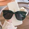 Gm caixa grande óculos de sol marrons feminino 2023 novo óculos de sol de celebridade da internet verão alta qualidade rosto pequeno UV moda
