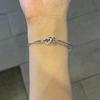 Pulsera Doble Amor para Mujer Ajustable Diseño Nicho Personalidad Combinable Sencilla Moda Mejor Amiga de Estudiante Joyería de Mano