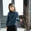 Ropa de punto 100% lana pura para niños y niñas de Otoño e Invierno, Camisetas básicas de punto, Ropa de punto holgada para bebés, Casual y Versátil