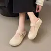 Tênis Birkenstock Slip-On de Solado Grosso para Aumentar a Altura para Mulheres 2025 Novo Outono com Saia Sapatos Mary Jane Sapatos Gorro
