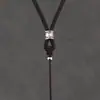 Collar de Cuerda con Colgante de Cuerda de Seis Caracteres Plateado de Xizang Cordón de Colgante Tejido a Mano No Importa Colgante de Jade con Cuerda Gruesa