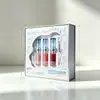 Embalagens Personalizadas com Janela para Caixas de Presente de Cosméticos Estilo Fresco com Estampagem Dourada em Relevo em Papel Cartão Branco